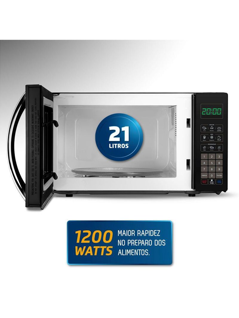 Micro-ondas 21l Mondial Mo-01-21-b 127v/60hz