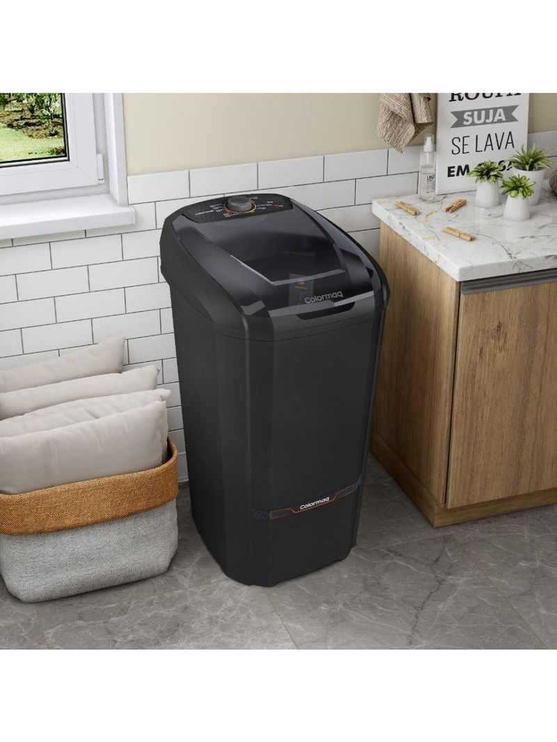 Tanquinho-lavadora Semiautomática Colormaq 15kg LCS15 Preta 220V