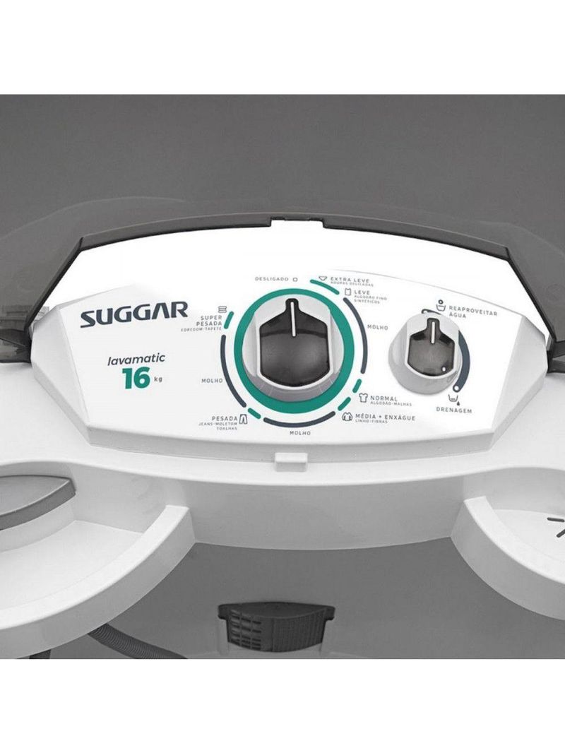 Lavadora Lavamatic 16kg LC16 PB Suggar Branco 110V