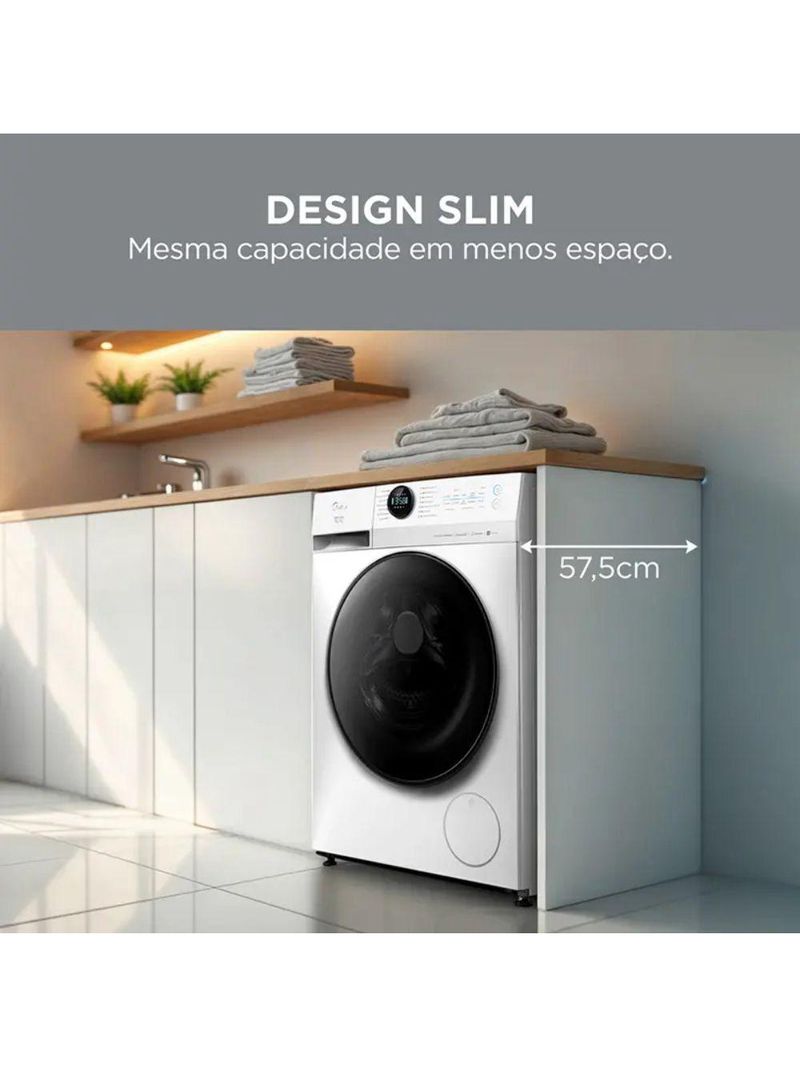 Lava E Seca Midea 11Kg MF201D110WB/WK Branco 110V