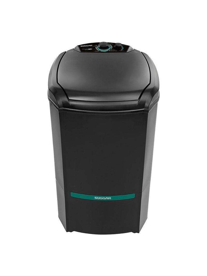 Tanquinho-lavadora Semiautomática Suggar 20kg Lavamax Eco LE20PT Sistema De Dren Preto 110V