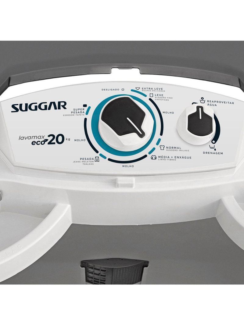 Lavadora LE20 Lavamax Eco 20kg PB Suggar Branco 110V