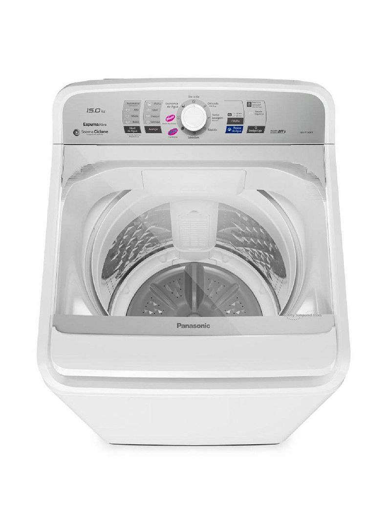 Máquina De Lavar Panasonic 15kg Sistema Ciclone NA-F150B1WA Branco 110V