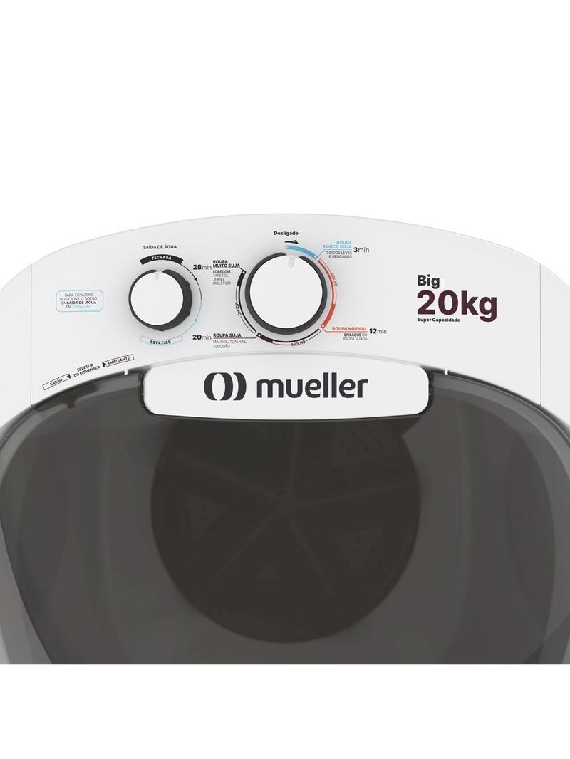 Tanquinho Mueller 20 Kg Big Branca - 220v