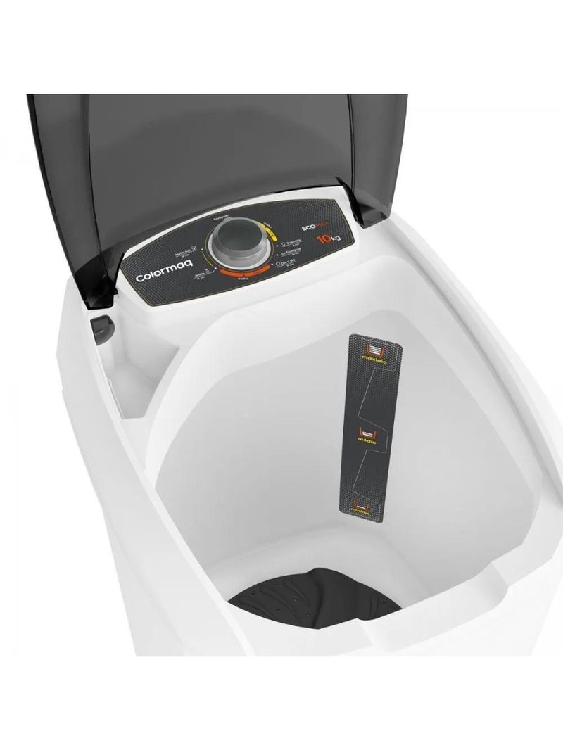 Tanquinho-lavadora Semiautomática Colormaq 10kg LCS10-10MBR2NAC Com Batedor Central Gigante Branco 110V