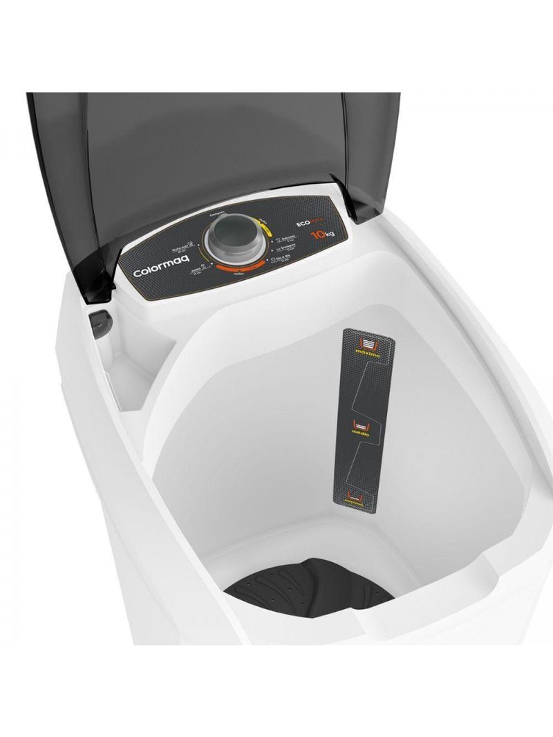 Tanquinho-lavadora Semiautomática Colormaq 10kg LCS10-10MBR2NAC Com Batedor Central Gigante Branco 110V