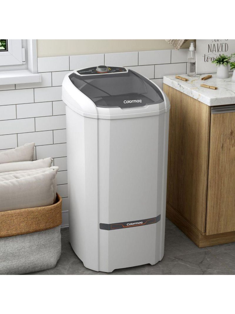 Tanquinho-lavadora Semiautomática Colormaq 10kg LCS10-10MBR2NAC Com Batedor Central Gigante Branco 110V