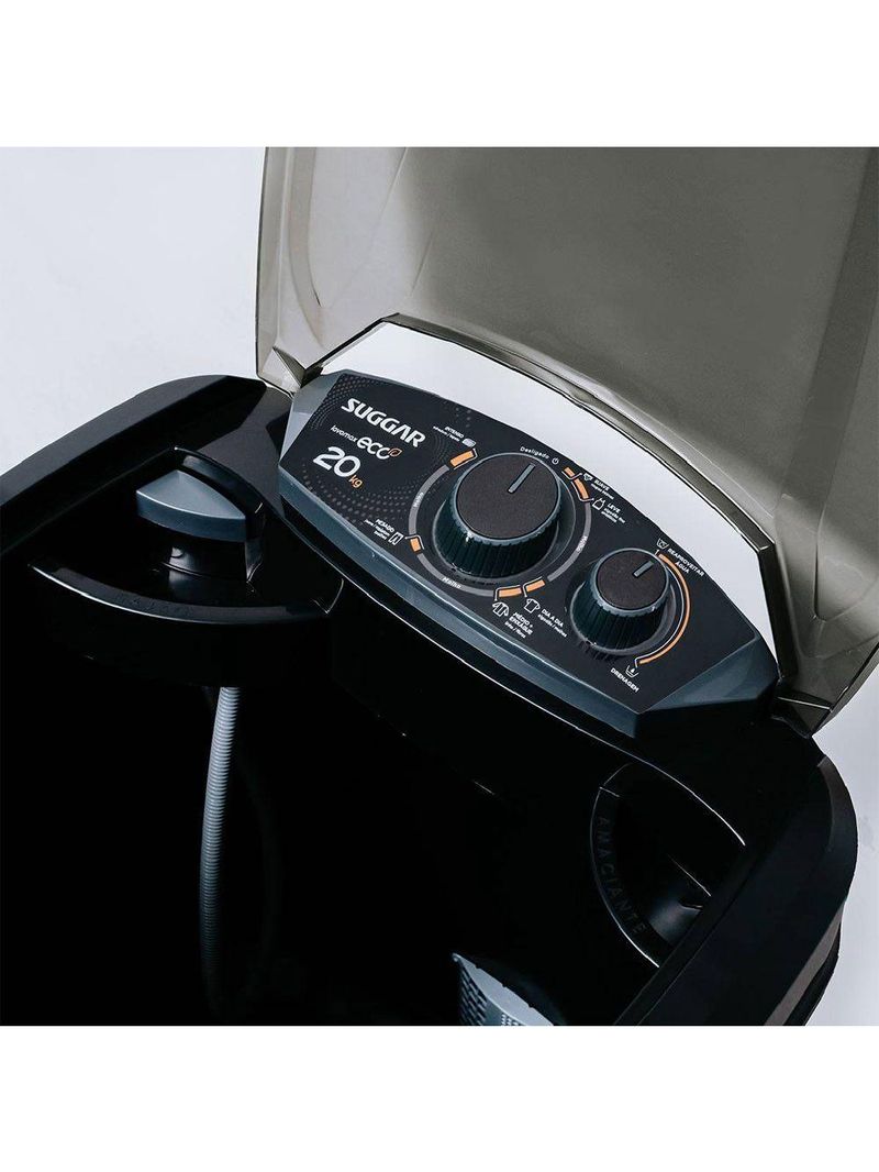 Lavadora LE2002PT Lavamax Eco Suggar 20,1kg Preto 220V