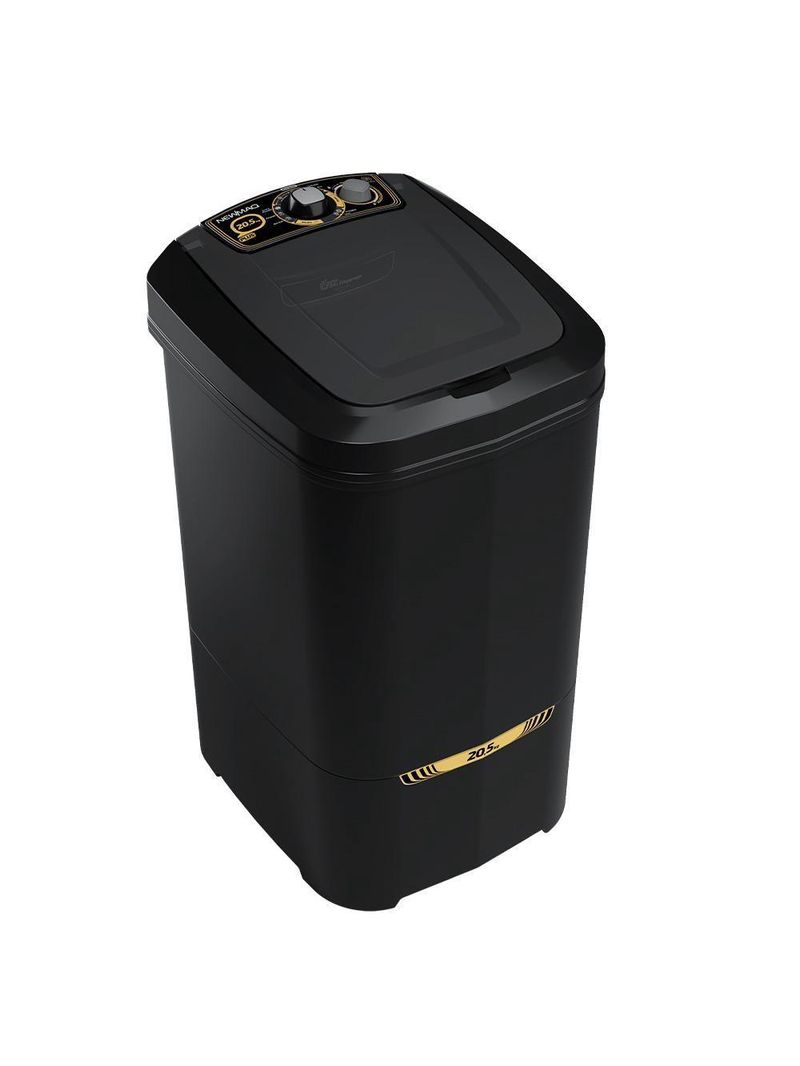 Tanquinho Newmaq New Plus 20,5kg Semiautomático Preto 110V