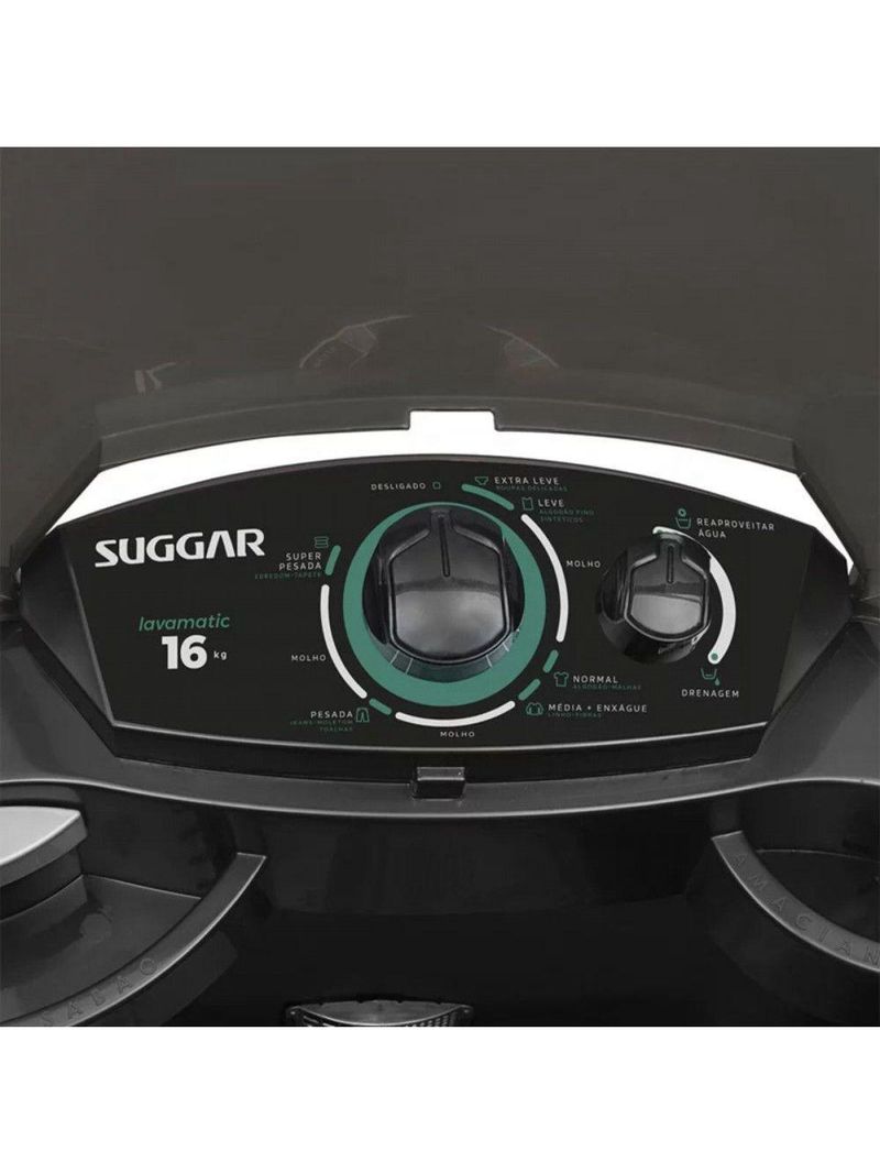 Lavadora Lavamatic 16kg LC16 PB Suggar Preto 220V