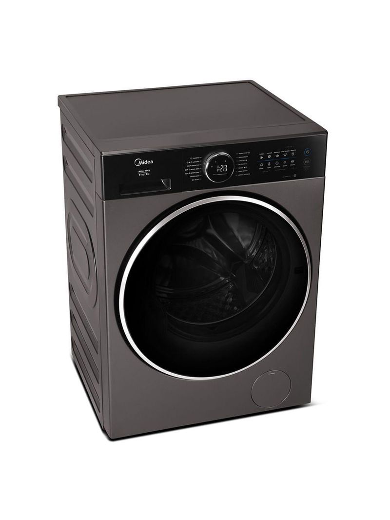 Lava E Seca 11kg Titanium Slim Storm Wash Conectada Midea MF210D110WB/GK-01 110V