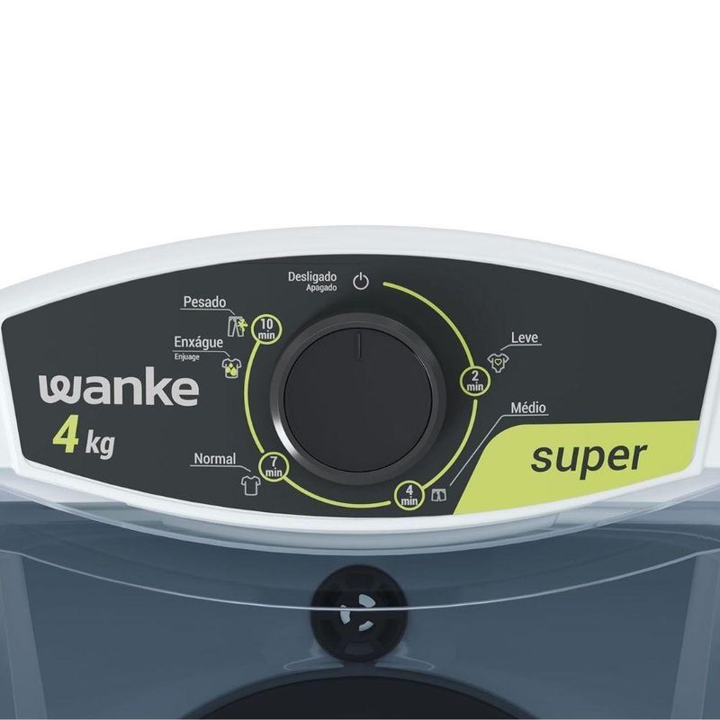 Tanquinho Wanke Lis 4kg Semiautomática Branco 110V
