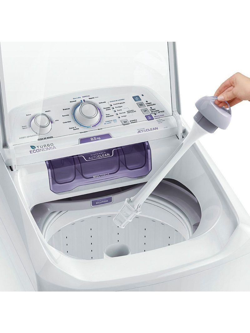 Lavadora De Roupas Automática Electrolux 8,5kg LAC09 Dispenser Multibox Branca 220V