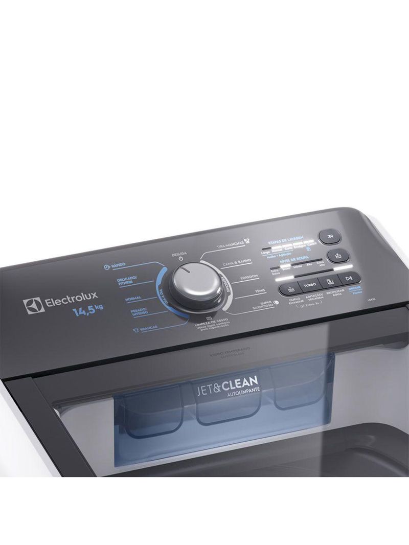 Máquina De Lavar 14,5kg Efficient Electrolux Branco 110V