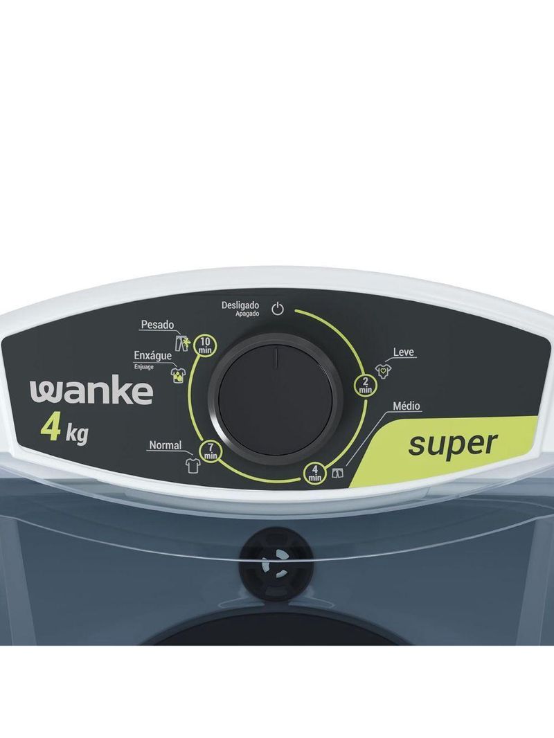 Tanquinho Wanke Lis 4kg Semiautomática Branco 220V