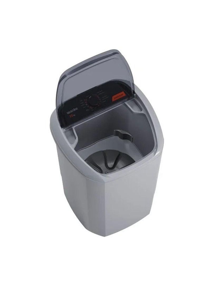 Lavadora De Roupas Semiautomática Premium 15 Kg Silver Wanke 127V