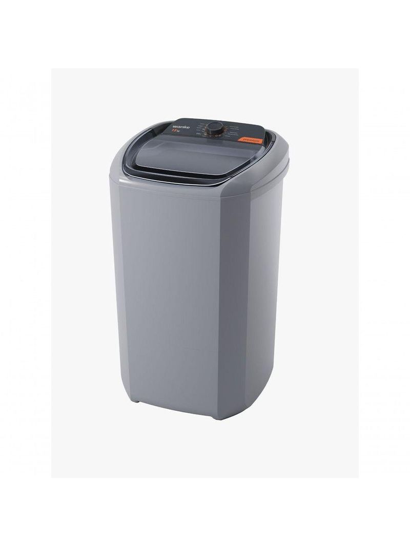 Lavadora De Roupas Semiautomática Premium 15 Kg Silver Wanke 127V