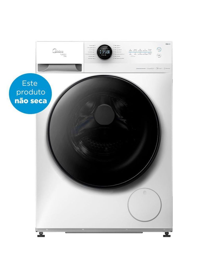 Máquina De Lavar 13kg Midea Heathguard Branca Conectada Mf200w130wb/wk-02 - 220v