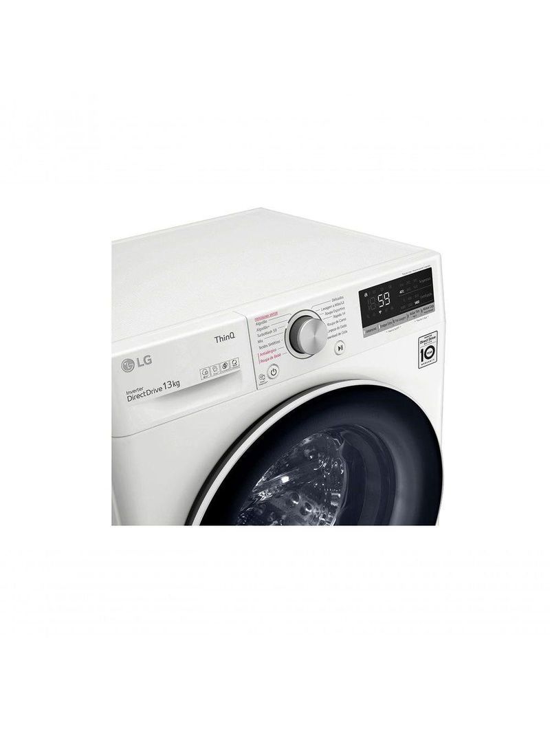 Lavadora Smart LG VC4 13KG Branco Com IA AIDD FV5013WC4A 220V