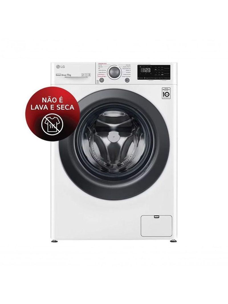 Lavadora Smart LG VC5 11KG Branca com Inteligência Artificial AIDD™ FV3011WG4A 220V