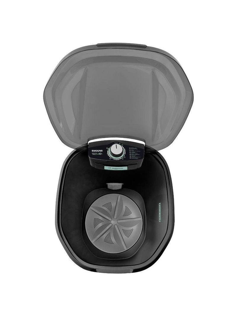 Tanquinho/lavadora Semiautomática Suggar 10kg Neo Eco LE1011PT 6 Programas De Lavagem Preto 220V