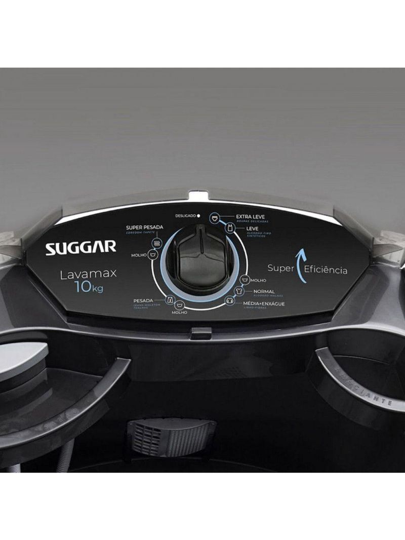 Lavadora De Roupas Suggar Lavamax LX10 10kg Automática Preto 110V