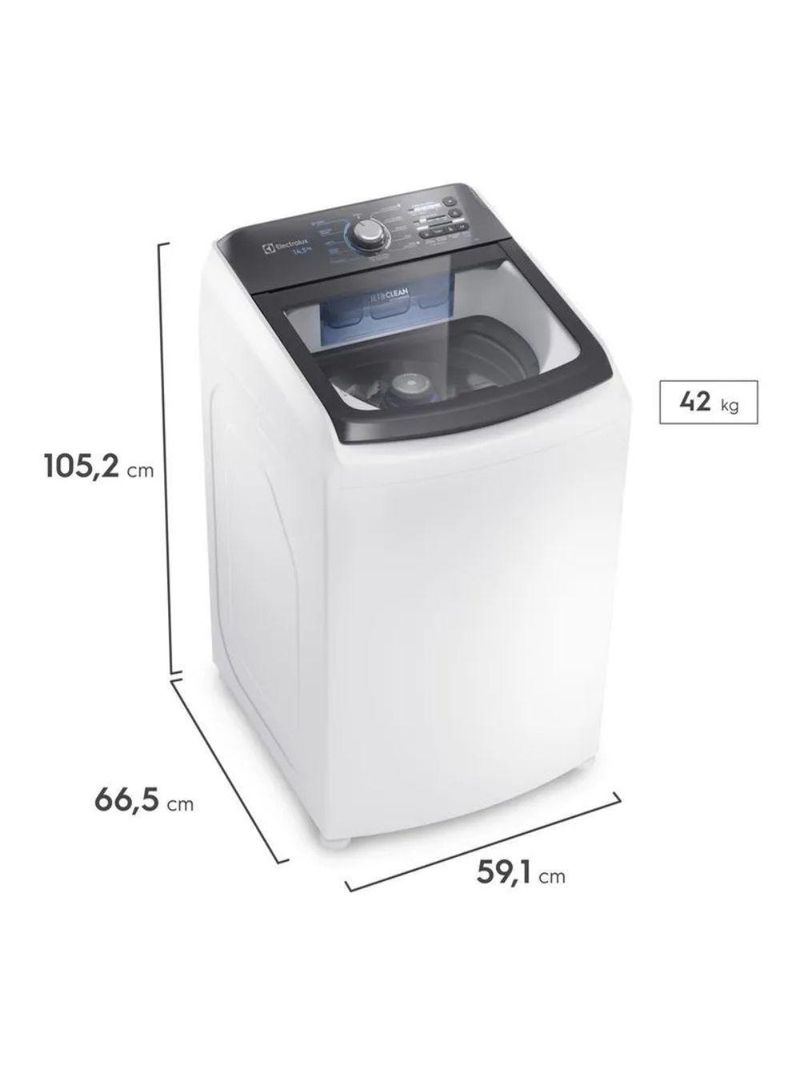 Lavadora De Roupas Automática Electrolux 14,5kg Lee15 Jet&clean Branco 220V