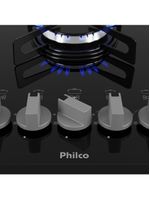 Cooktop a gás philco 5 bocas chef 5 bisote bivolt – preto