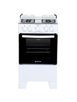 Fogão atlas 4 bocas coliseum plus com mesa de inox, forno com amplo visor e acendimento manual – branco