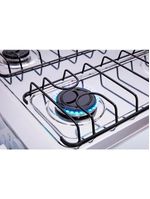 Fogão atlas 4 bocas coliseum plus com mesa de inox, forno com amplo visor e acendimento manual – branco