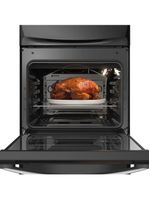 Fogão continental 4 bocas fc4gb preto mesa de vidro forno eco turbo grades de ferro fundido bivolt