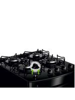 Fogão consul 4 bocas cfo4vbe com mesa de vidro e grades individuais bivolt - preto