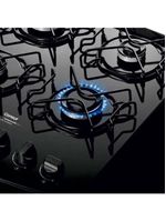 Fogão consul 4 bocas cfo4vbe com mesa de vidro e grades individuais bivolt - preto