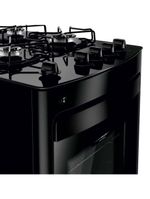 Fogão consul 4 bocas cfo4vbe com mesa de vidro e grades individuais bivolt - preto