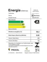 Forno de micro-ondas electrolux efficient me23p com descongelamento assistido preto - 23l