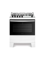 Fogão atlas 5 bocas agile up com mesa de inox, grade dupla no forno e acendimento automático bivolt – branco