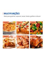 Forno elétrico mondial line grand family ii frn-52 com 52 litros – preto