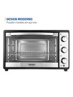 Forno elétrico mondial line grand family ii frn-52 com 52 litros – preto