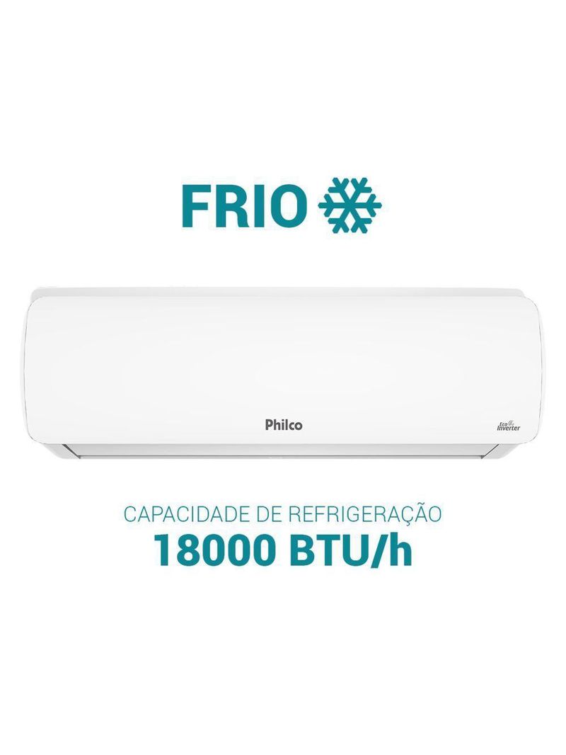 Ar Condicionado Split Inverter Philco PAC18FC 18000 BTUs Frio 220V