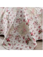 Kit Cobre Leito Colcha Mix King Estampado Dupla Face Floral 3 Peças - Isabela