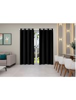 Cortina Isa Varão Tecido Oxford 4,00M X 2,50M - Preto