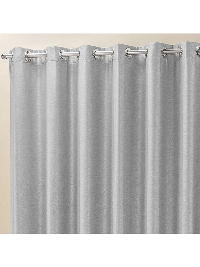 Cortina Madri Tecido Semi Blackout 3,00M X 2,50M Cinza