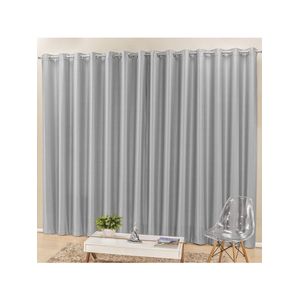 Cortina Madri Para Varão Tecido Semi Blackout 3,00M X 2,50M - Cinza