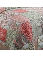 Kit Cobre Leito Colcha Mix King Estampado Dupla Face Floral 3 Peças - Eduarda