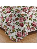 Kit Cobre Leito Colcha Mix Queen Estampado 3 Peças - Helena