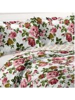 Kit Cobre Leito Colcha Mix Queen Estampado 3 Peças - Helena