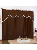 Cortina Maya Tecido Malha Gel 2,00 X 1,80M Alt Tabaco