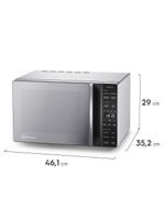 Micro-ondas electrolux efficient 23l me23s função manter aquecido prata