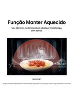 Forno de micro-ondas lg 30 litros ms3091 com função limpa fácil e descongelamento uniforme - preto e branco