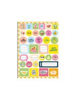 Caderno Espiral Capa Dura 1 Matéria - 80 Folhas - Fru Fru - São Domingos